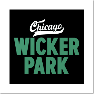 Wicker Park Chicago Minimal Logo Design - Chicago Neighborhood Series Posters and Art